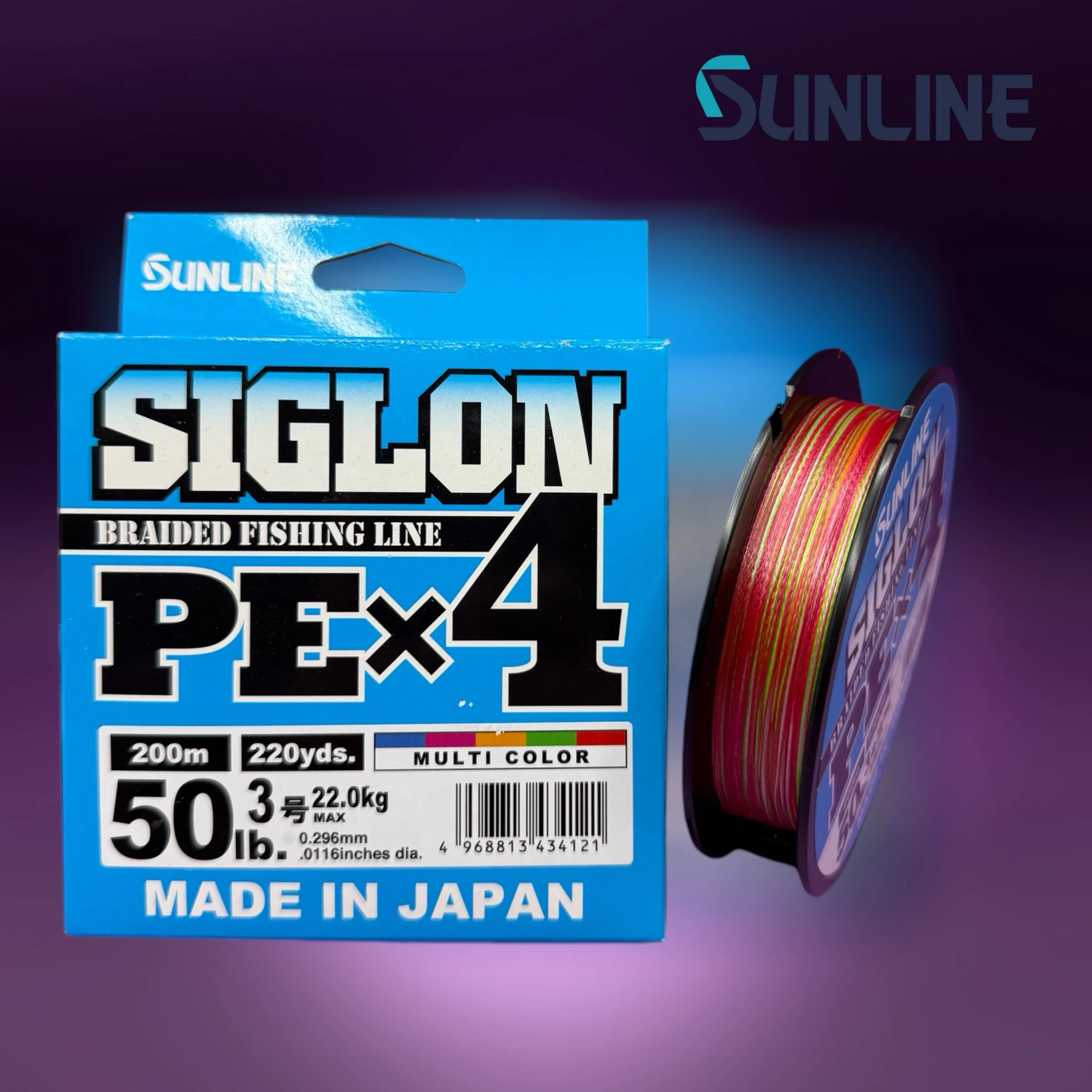 thumbnail interactive-video image 1 of SUNLINE Line Sigron PEx8 656.2 Ft (200 M) 5 Colors No. 1.2 20LB J 1 of 9